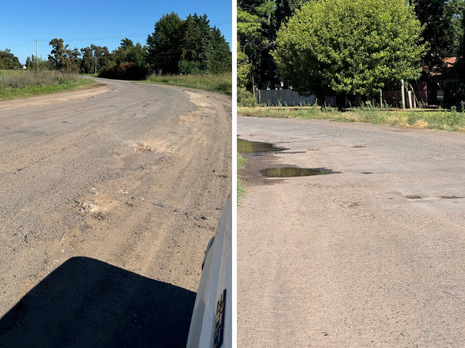 Camino al Aeroclub: ''Es un abandono total''