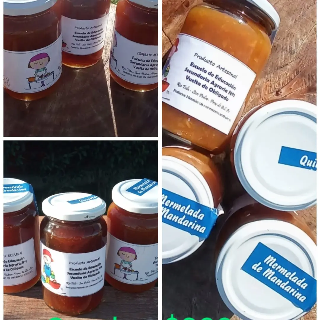 La escuela agraria vende dulces caseros elaborados por sus alumnos
