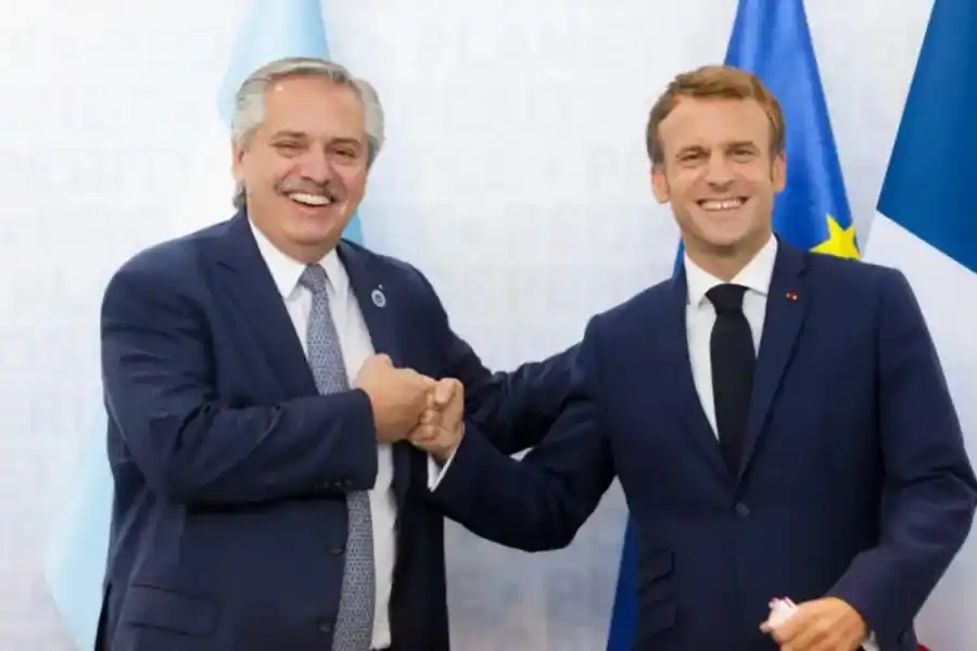 Alberto Fernández apoyó por redes a Macron para el balotaje