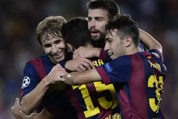 Con un Messi apagado, Barcelona ganó en el debut de la Champions