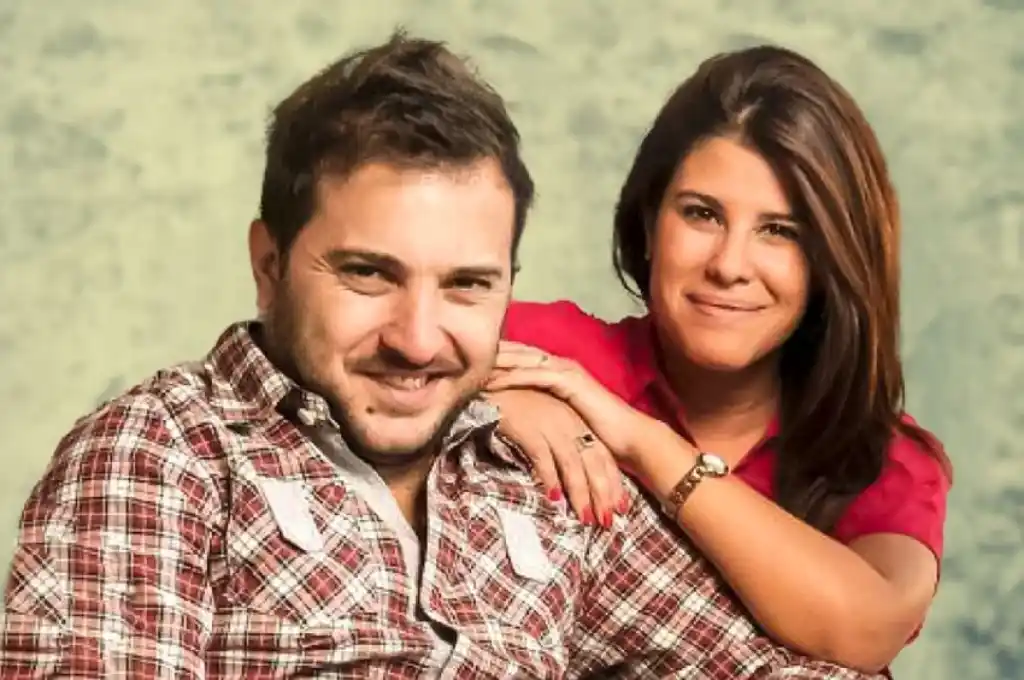 Cecilia Insinga y su esposo