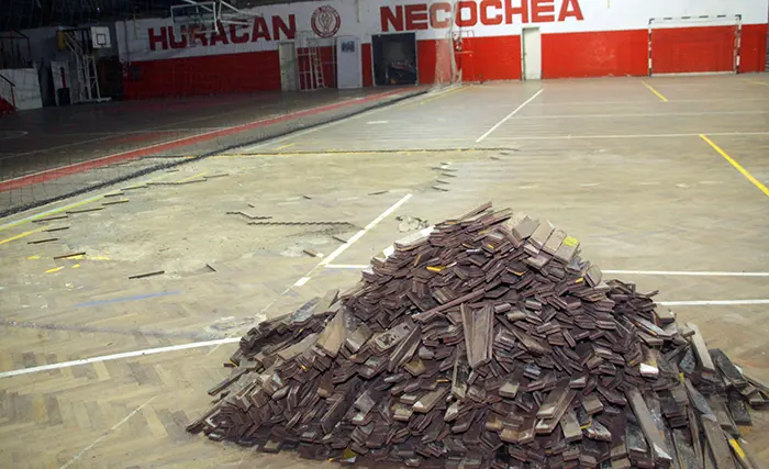 Mantenimiento en el Club Huracán