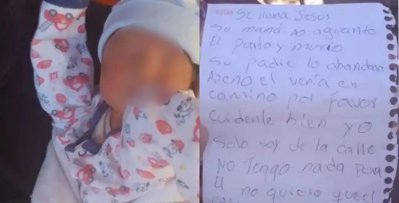 Un bebé fue abandonado en plena calle junto a una nota: “Cuídenlo bien, por favor”