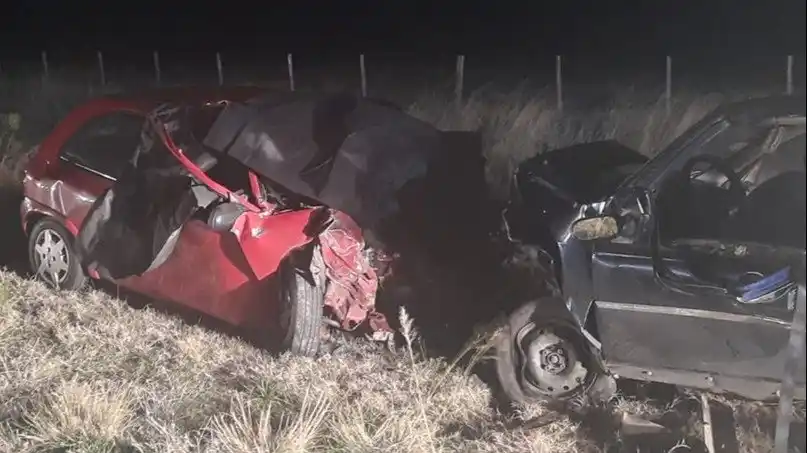 Dos muertes por un choque frontal en la ruta 35