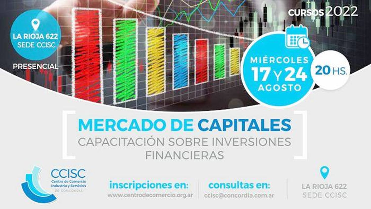 Capacitación sobre Inversiones y  Mercado de Capitales en el CCISC