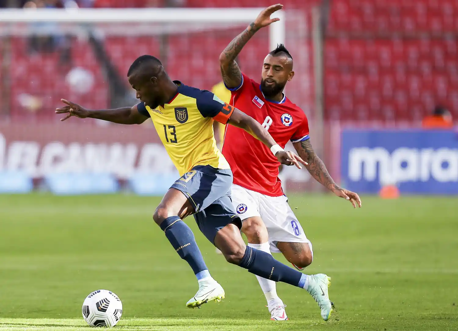 El duelo de la primera ronda entre Ecuador y Chile.