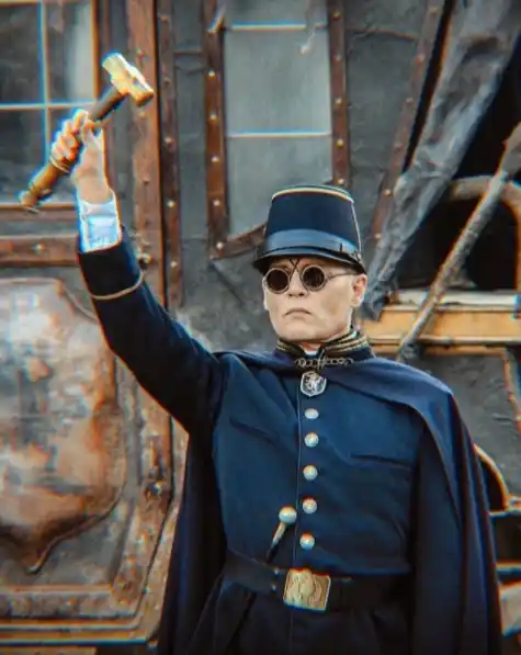 Johnny Deep cuando anunció el estreno de su más reciente película. Foto: Instagram