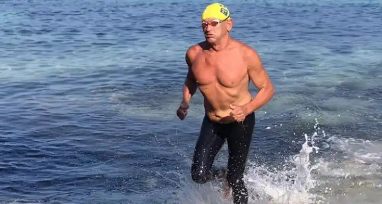 Fernando Juan Bennazar nadó en Mallorca