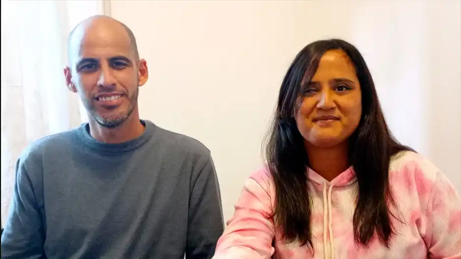 Referentes de Envión. Gastón Cabello y Jacqueline Franqui