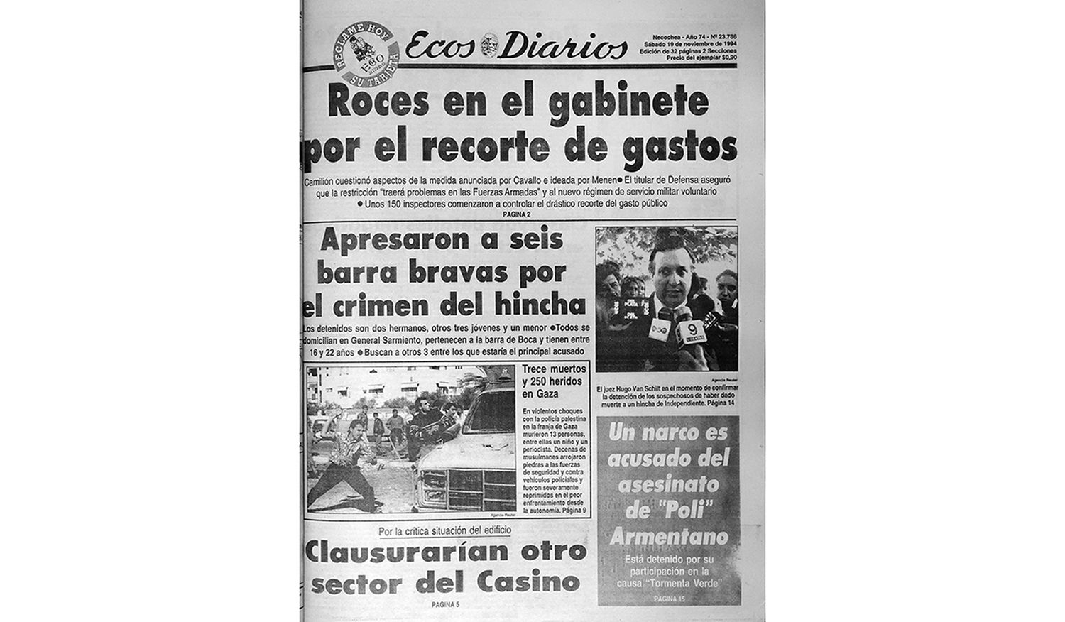 Sábado 19 de noviembre de 1994