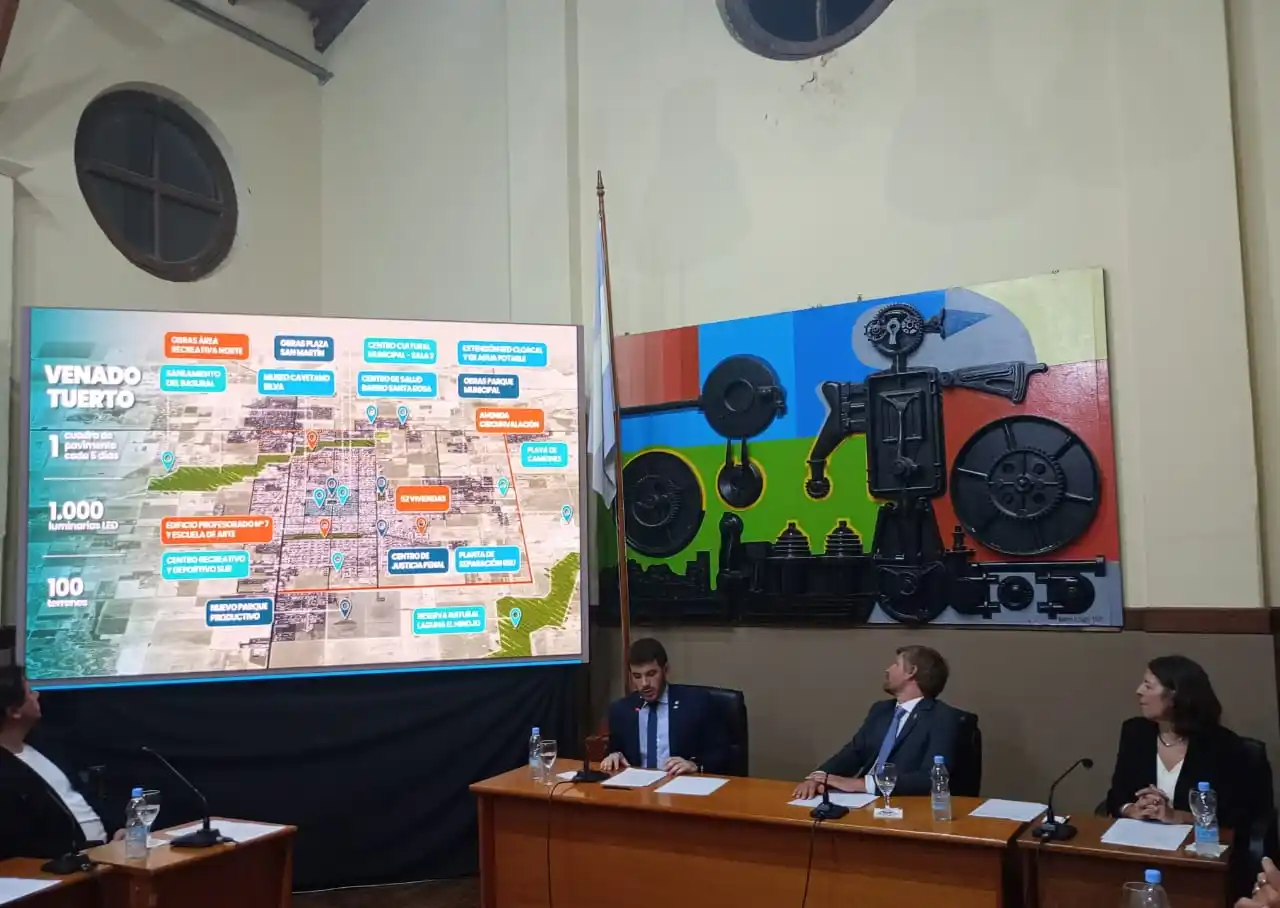 El intendente Chiarella hizo un pormenorizado repaso de su gestión y lo que viene. Foto: Sur24.