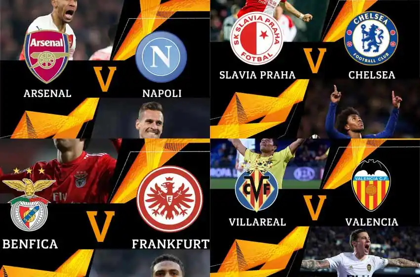 Arsenal-Napoli, el cruce más atractivo en los cuartos de la Europa League