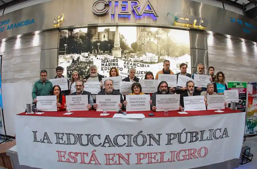 Paro nacional docente: "No vamos a aceptar un Presupuesto con ajuste"