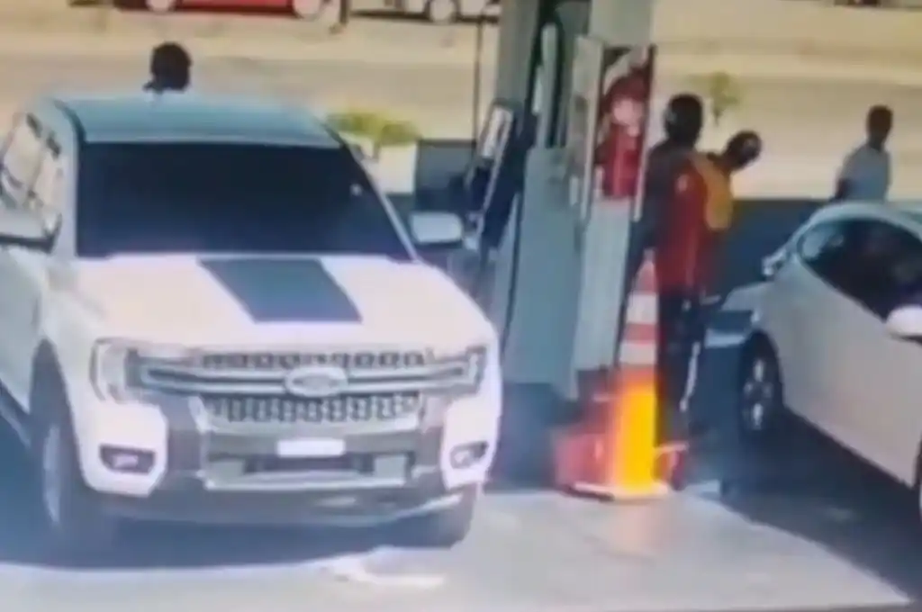 Robo a estación de servicio