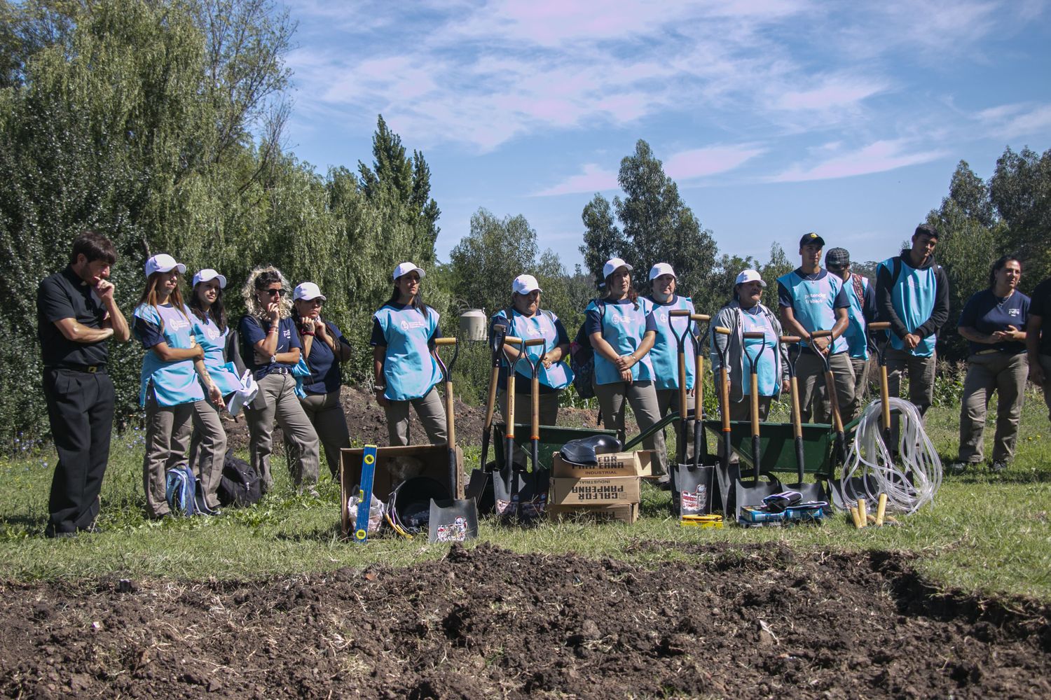 Comenzaron las tareas para la construcción del playón.