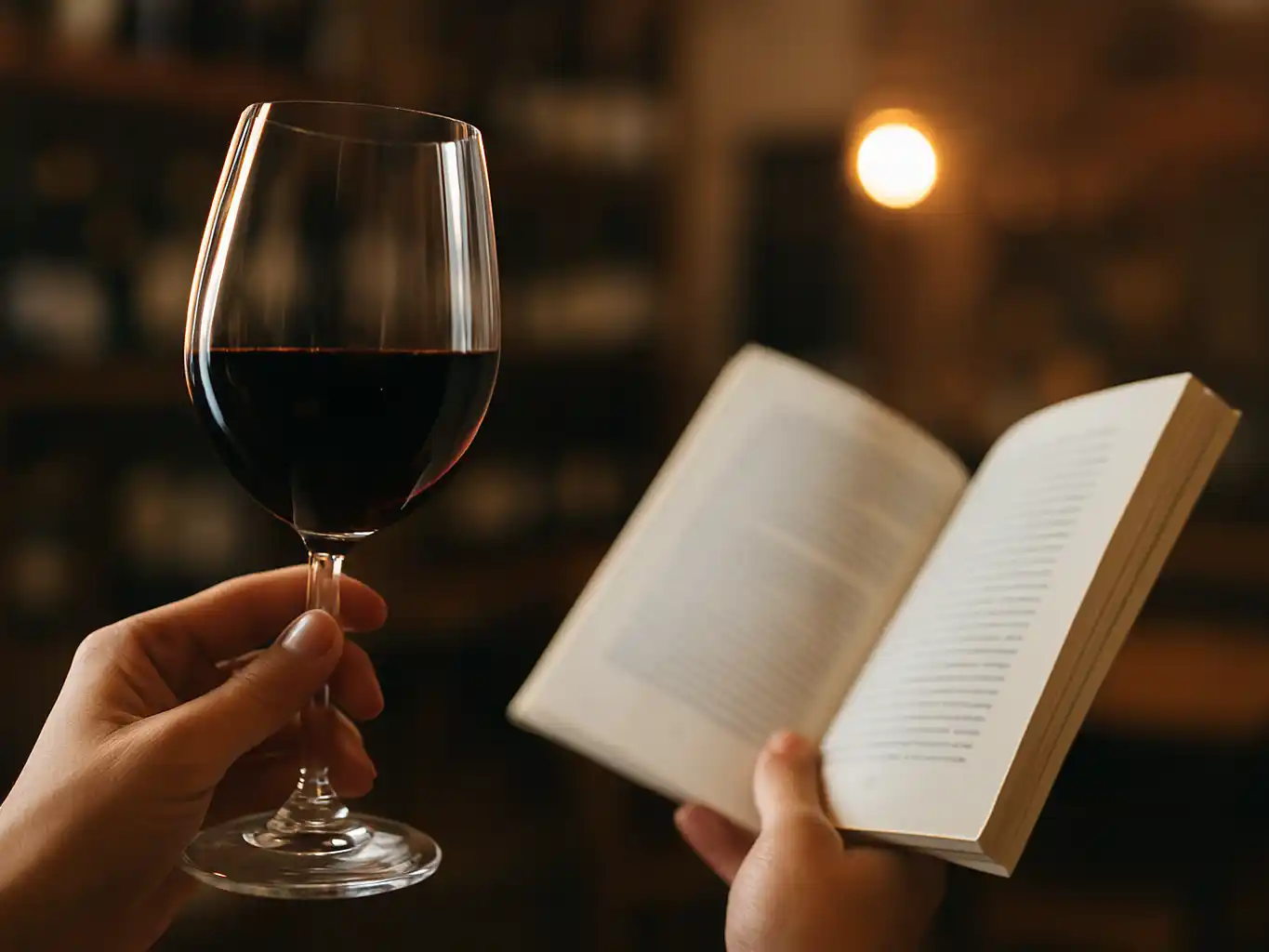 Es tiempo de conectarse con la lectura y una buena copa de vino.