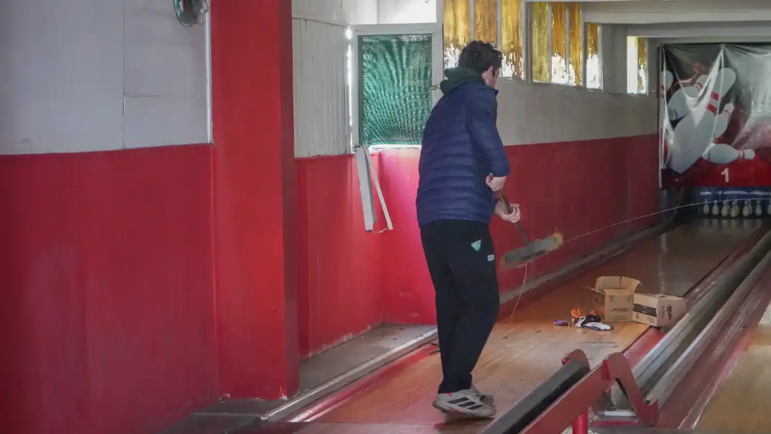Lugar del bowling del Club Huracán