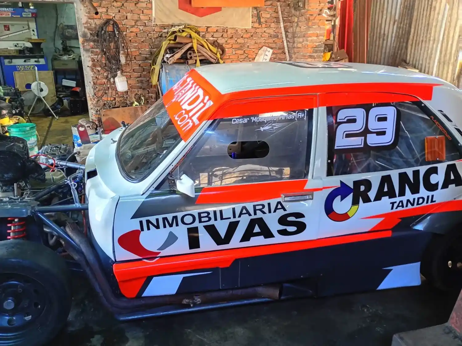 El "milqui" de Arias, listo para la presentación.