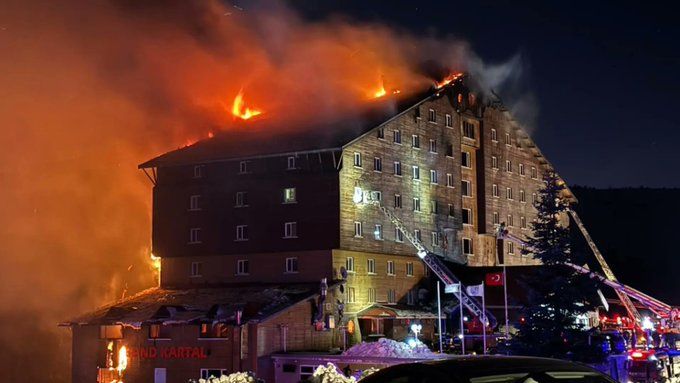Incendio Turquía