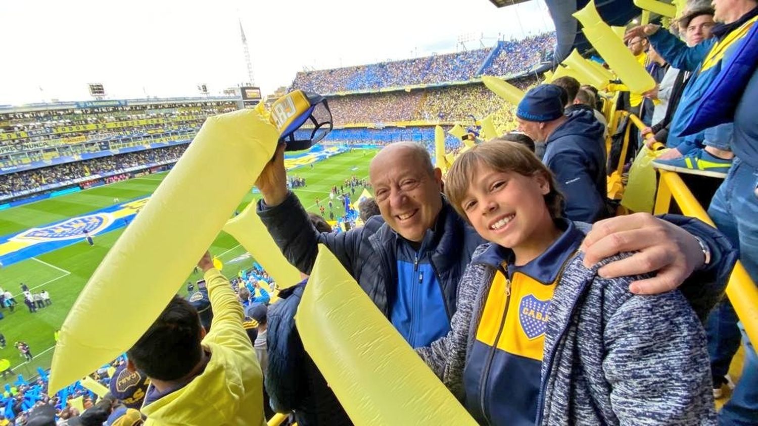 Dos intendentes bonaerenses celebraron el triunfo de Boca desde la Bombonera