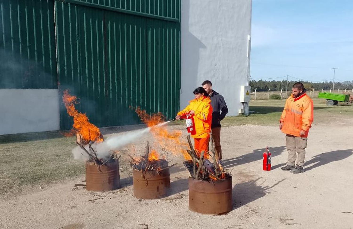 Combate de incendios. Capacitación para los operarios