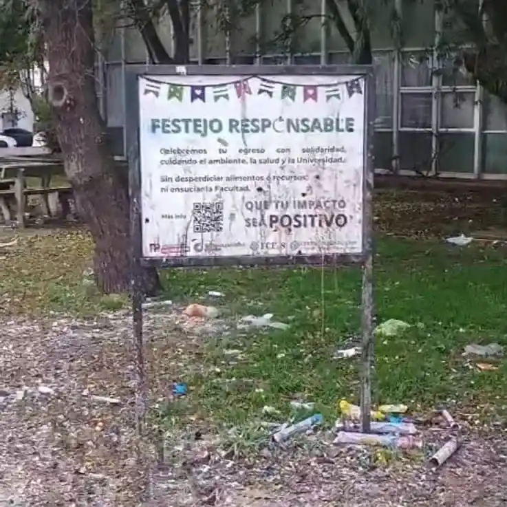 Festejos en el complejo universitario