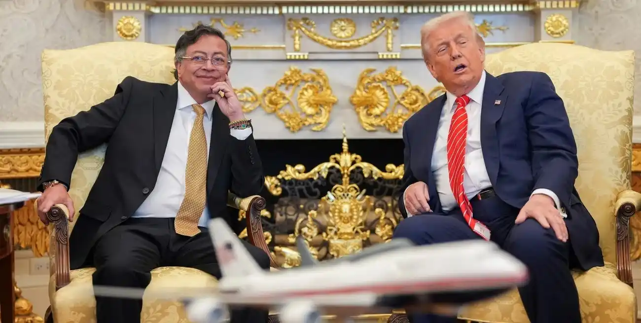 Trump recibió a Petro en la Casa Blanca para un encuentro bilateral tras meses de cruces. Foto: Xinhua