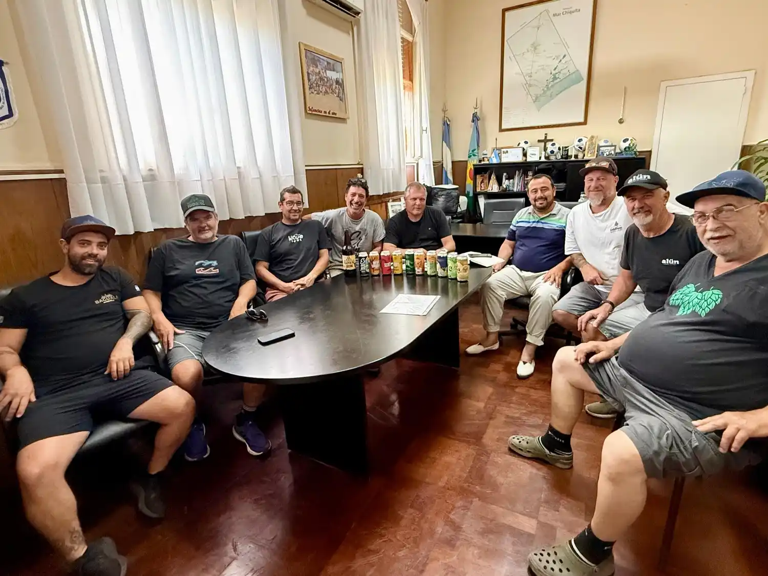 La reunión del intendente con los productores fue calificada como "muy positiva".