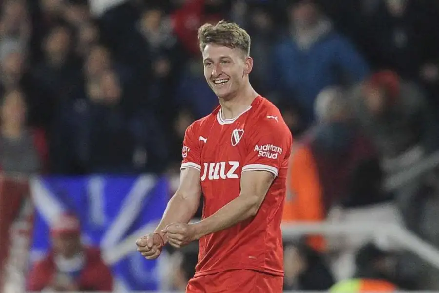 Giménez Rojas, el autor de los dos goles del Rojo