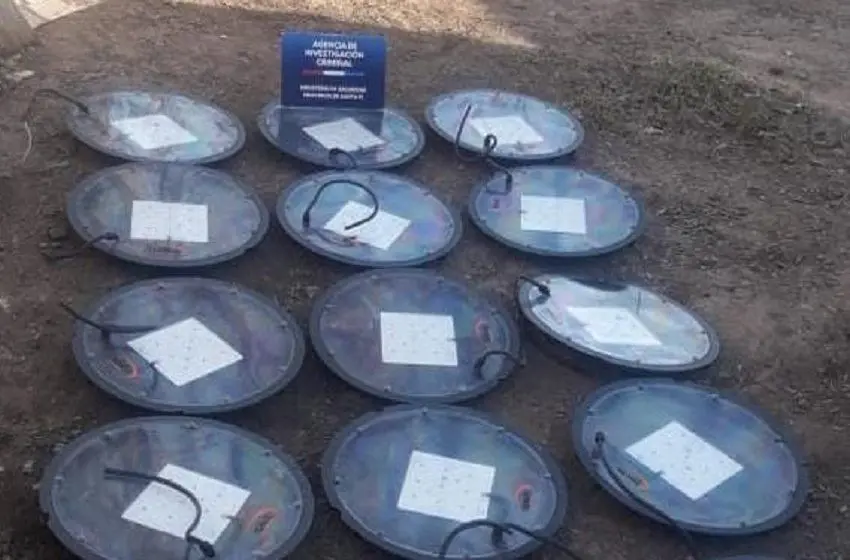 Detuvieron a un hombre por el robo de luminarias de un municipio santafesino valuadas en más de 500 mil pesos