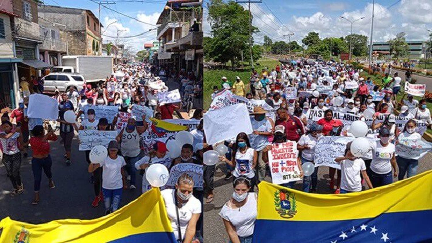 QUIEREN QUE CESE LA VIOLENCIA: habitantes de Barrancas marchan para que retorne la paz