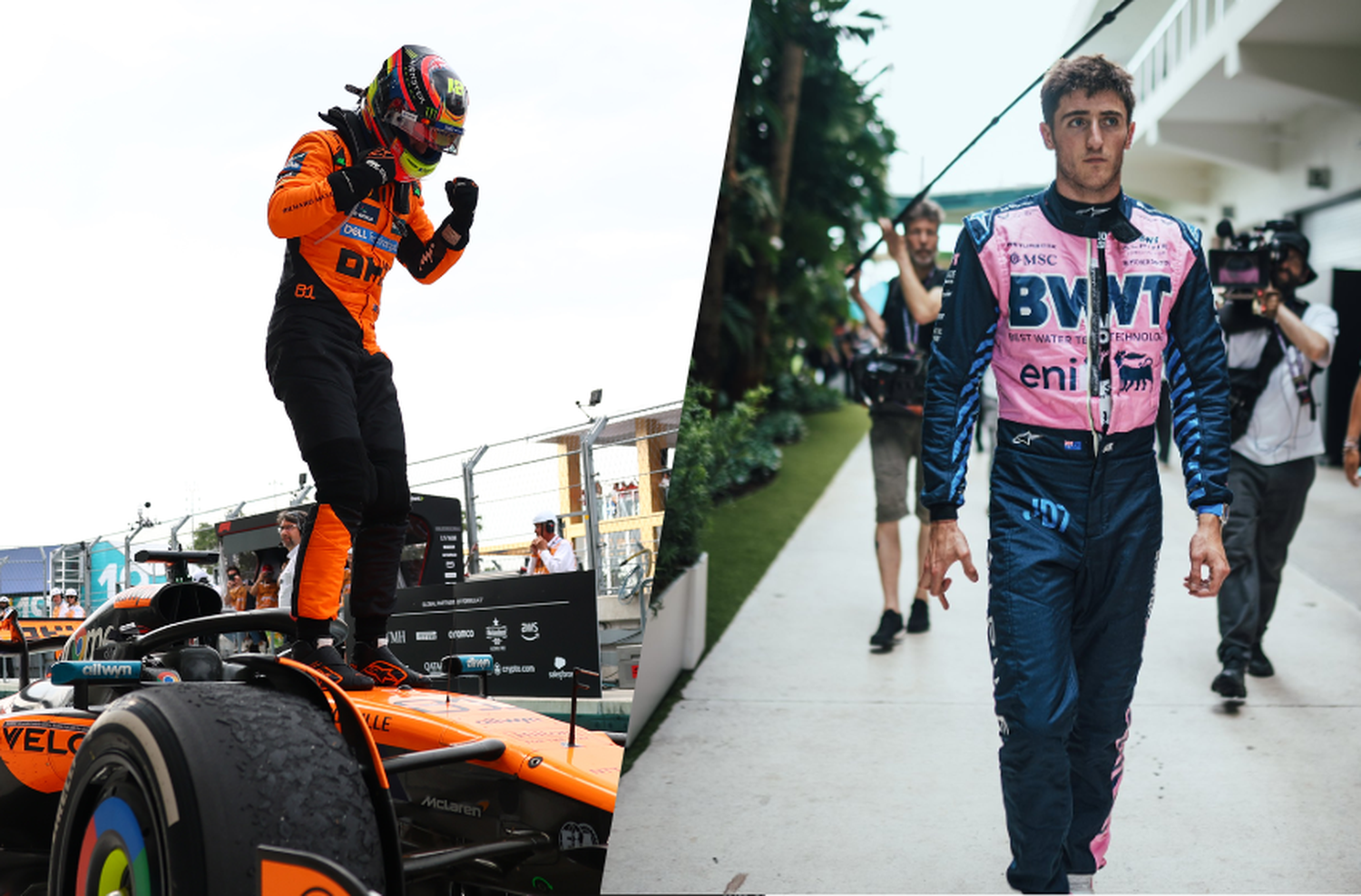 GP de Miami: victoria de Piastri con McLaren, mientras Doohan no completó ni una vuelta