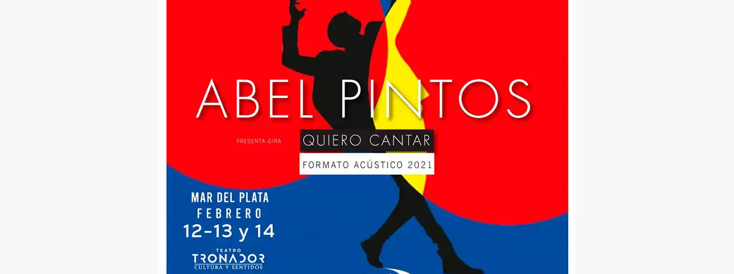 Abel Pintos en el Teatro Tronador de Mar del Plata: agotó las entradas en 8 minutos