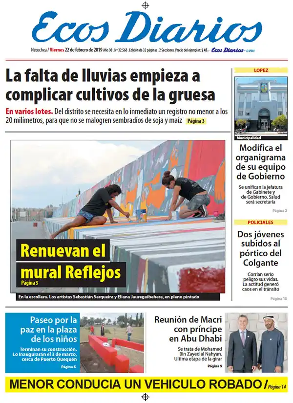 Tapa del 22 de febrero de 2019