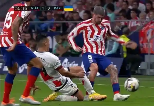 La terrible patada de Falcao a De Paul que asustó a todos a días del Mundial