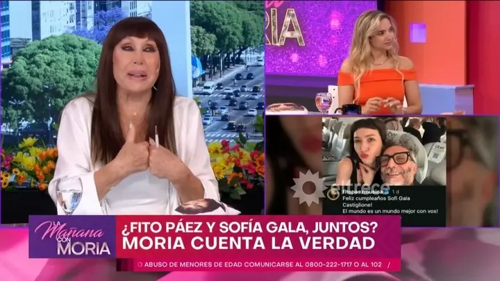 Moria Casán habló del vínculo entre Sofía Gala y Fito Páez en medio de los rumores: “Insoportable”
