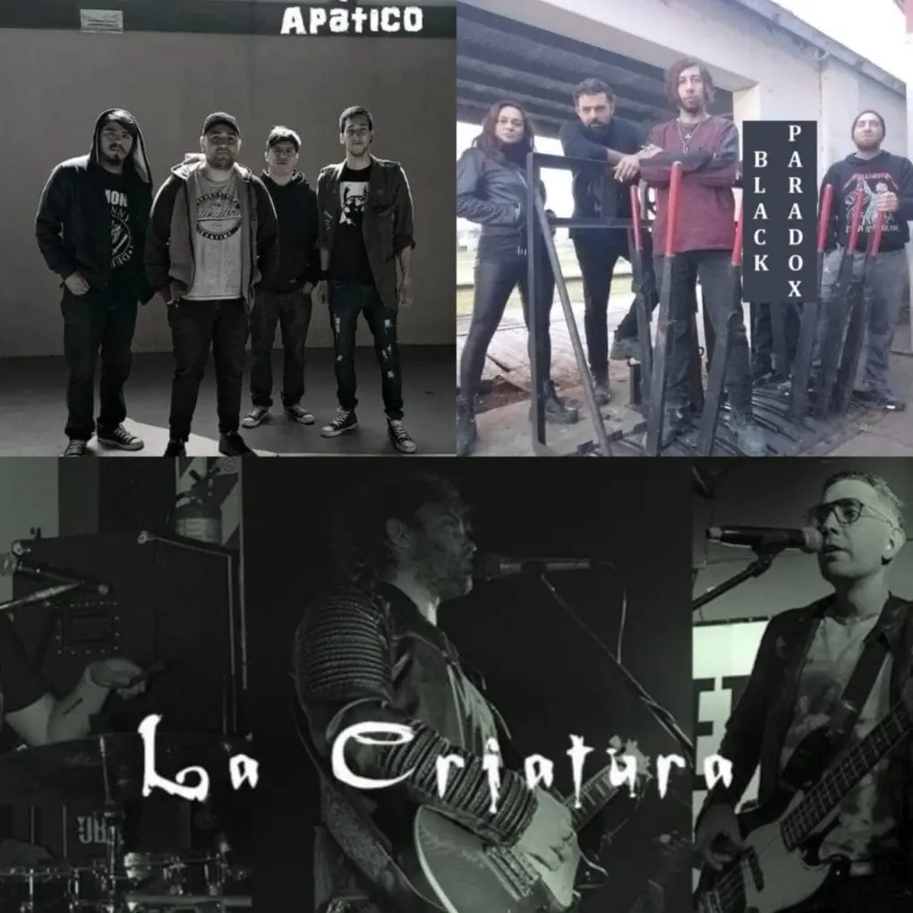 Apático, Black Paradox, Artífices y La Criatura en una noche de rock