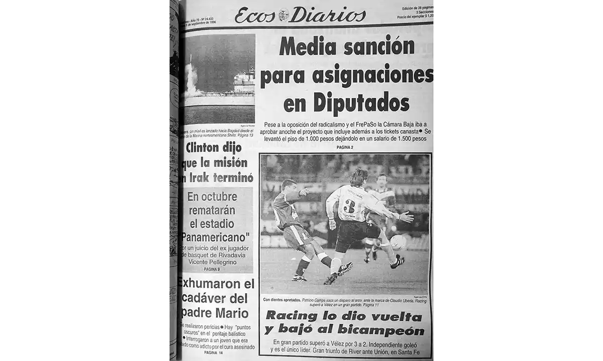 Jueves 5 de septiembre de 1996
