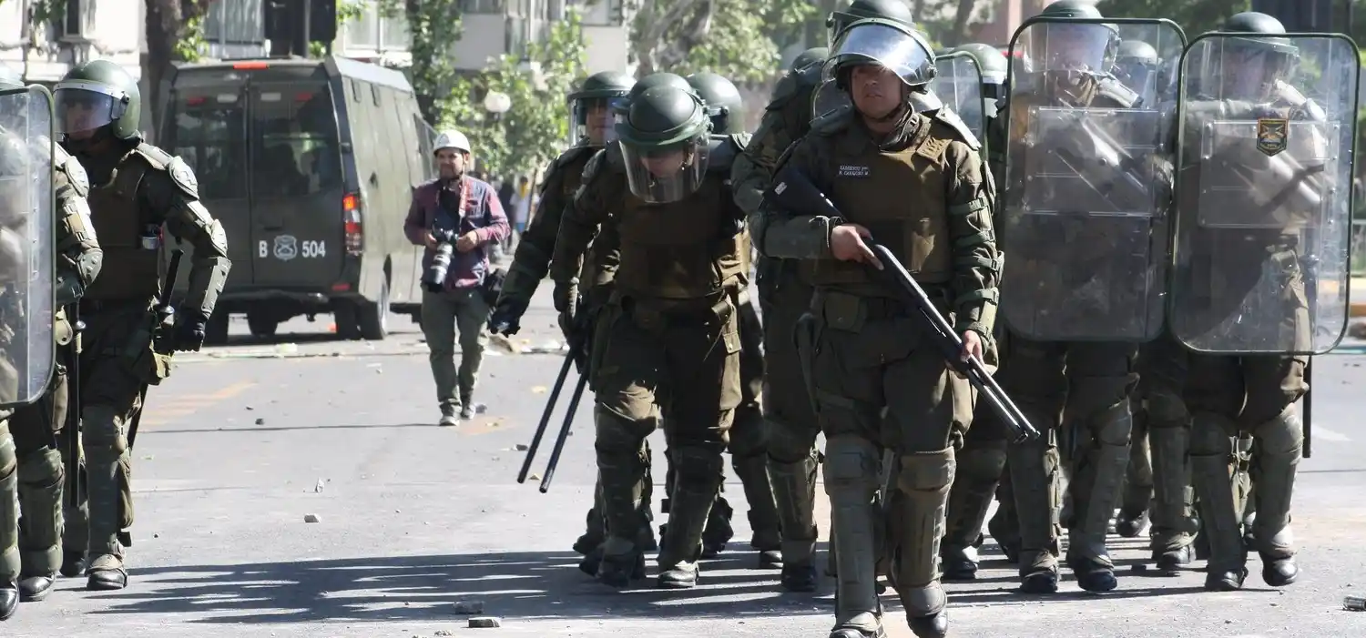 Crearon un nuevo protocolo para los Carabineros en Chile.