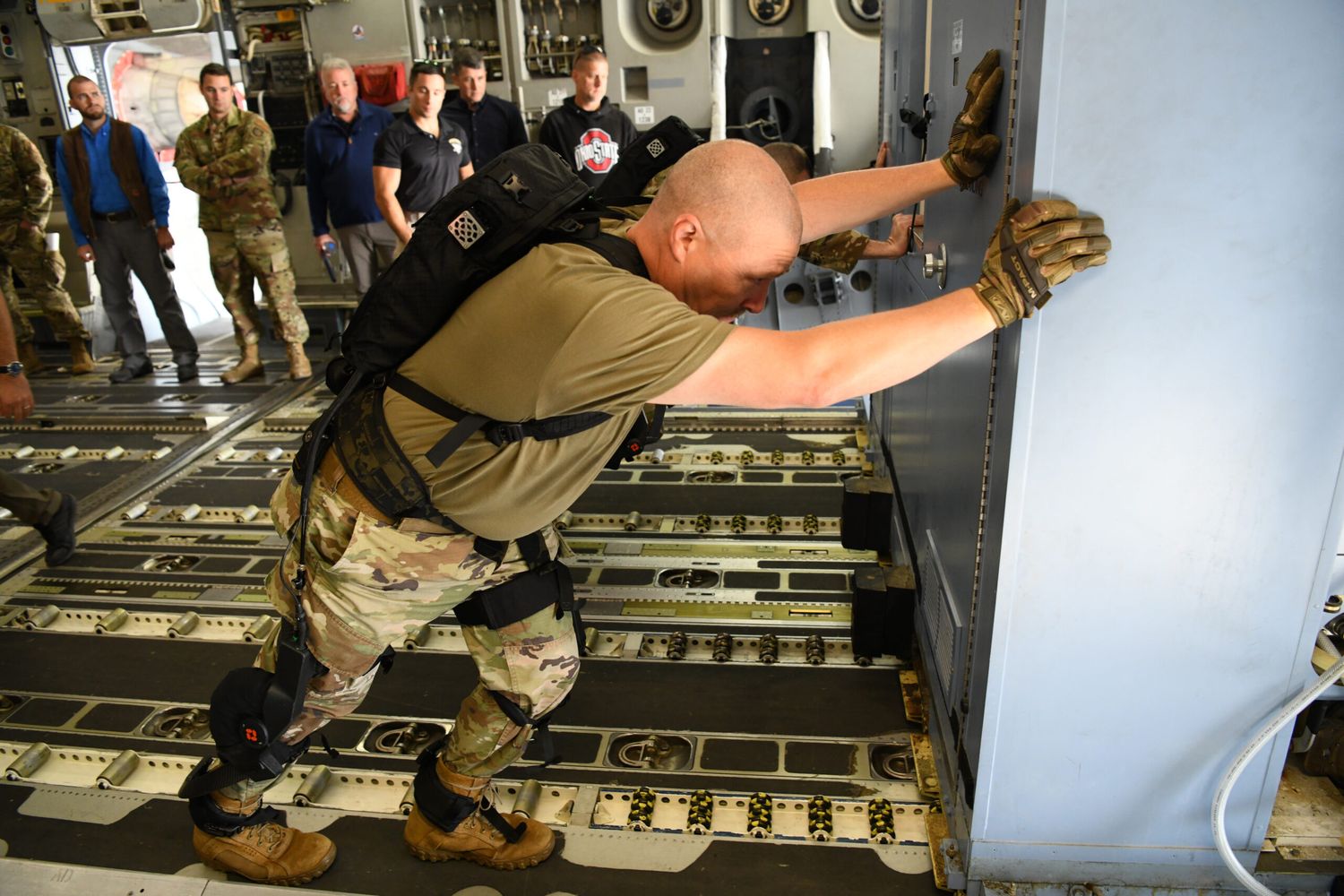 USAF tries out exoskeletons to move heavy loads