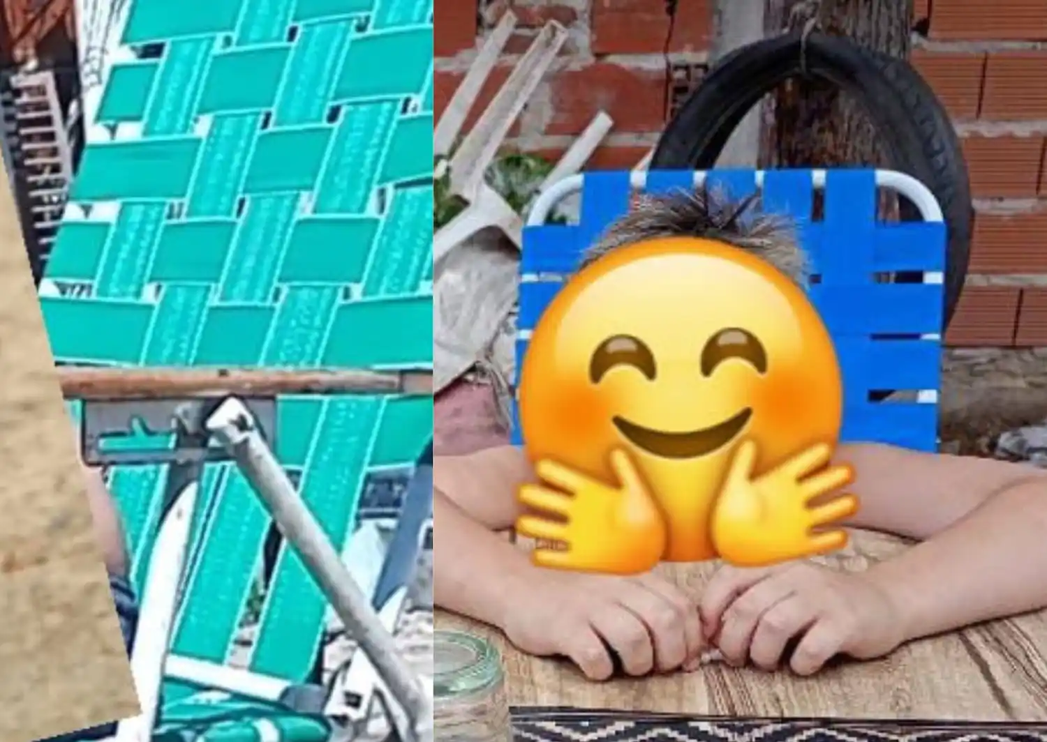 Reposeras robadas en patio de vivienda Manuel Iglesias al 1700