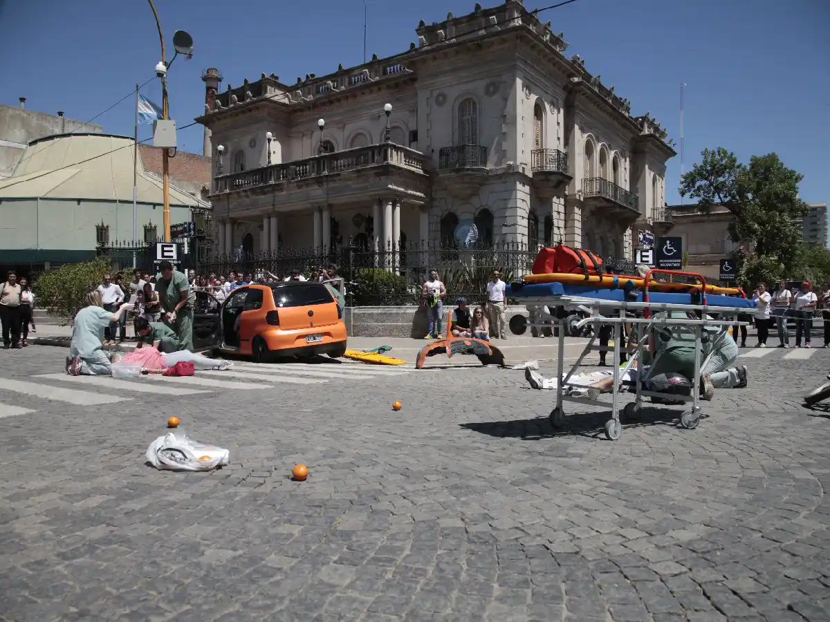  De película: corridas, gritos y tensión  para concientizar sobre los accidentes 