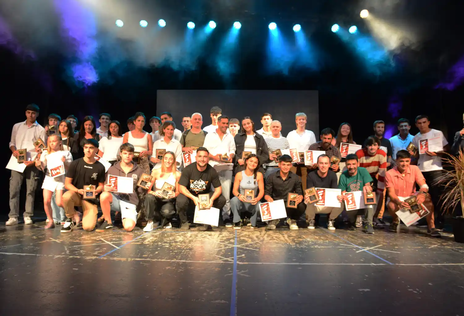 La imagen final, con los ganadores.