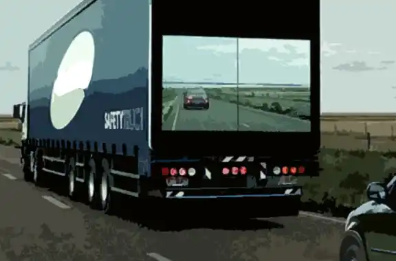 Proponen pantallas en camiones para evitar accidentes