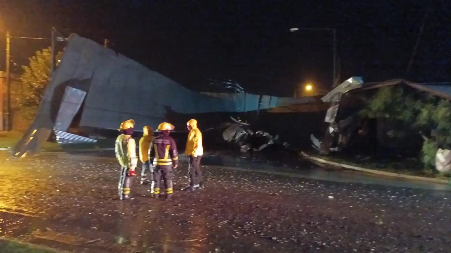 El techo de la Escuela Malvinas Argentinas del barrio Ciudad Nueva.