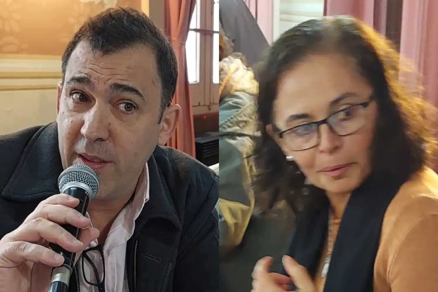 Martín Rivas y Rita Leguizamón, concejales de Juntos por el Cambio y Unión por la Patria, respectivamente.