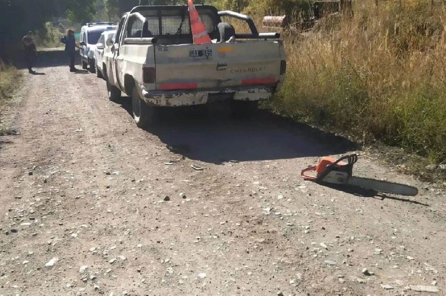 Chubut: tras golpear a su expareja, atacó a policías con un cuchillo y una motosierra