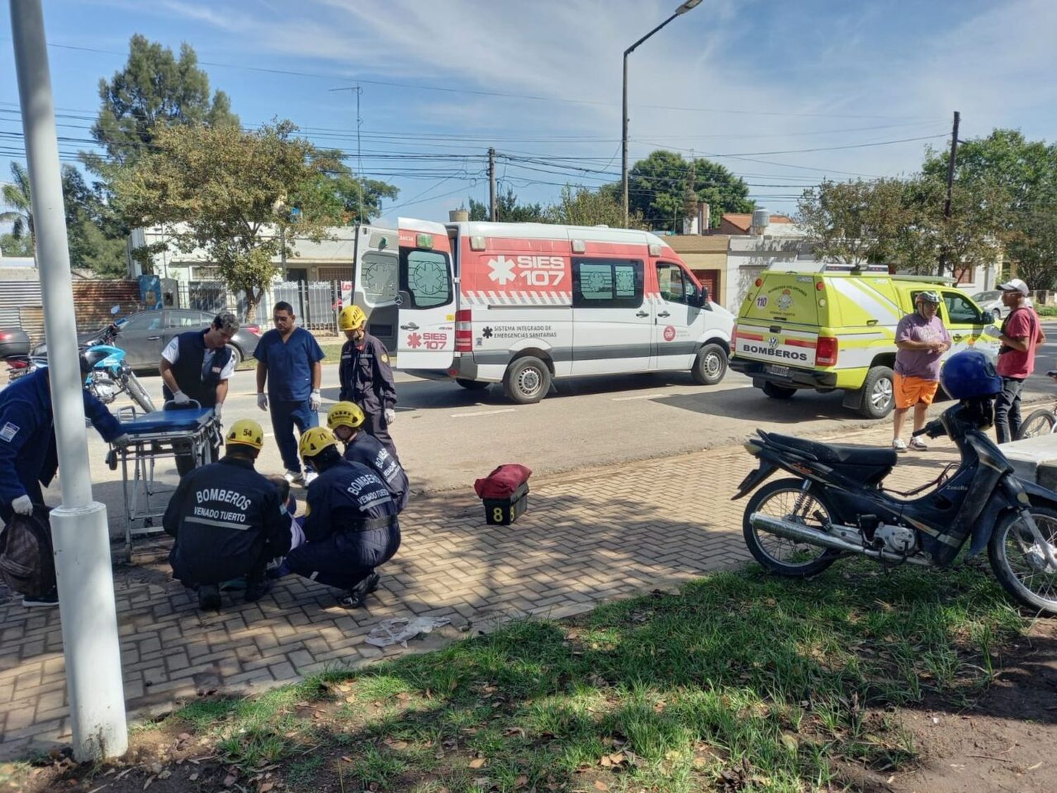 Martes accidentado en Venado: Bomberos asistió a seis siniestros entre el mediodía y la noche