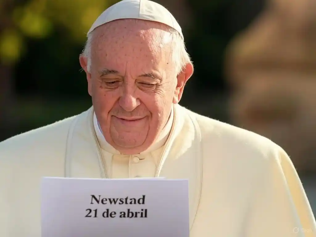 Santoral. Francisco, leyendo el Santoral del 21 de abril.