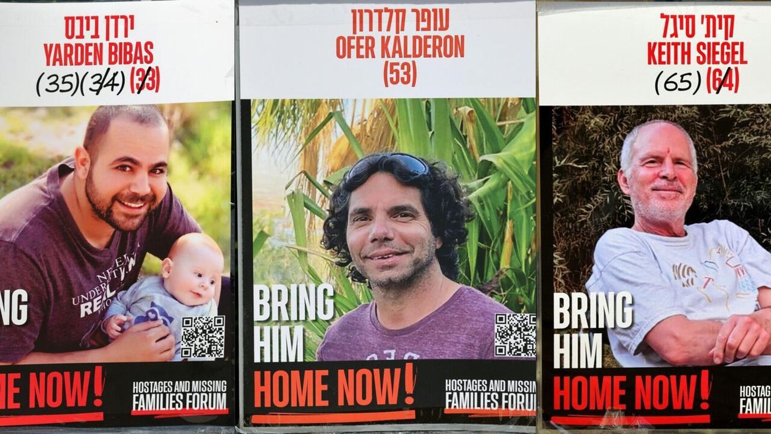 ¿Quiénes son los tres rehenes israelíes liberados por Hamás el sábado?